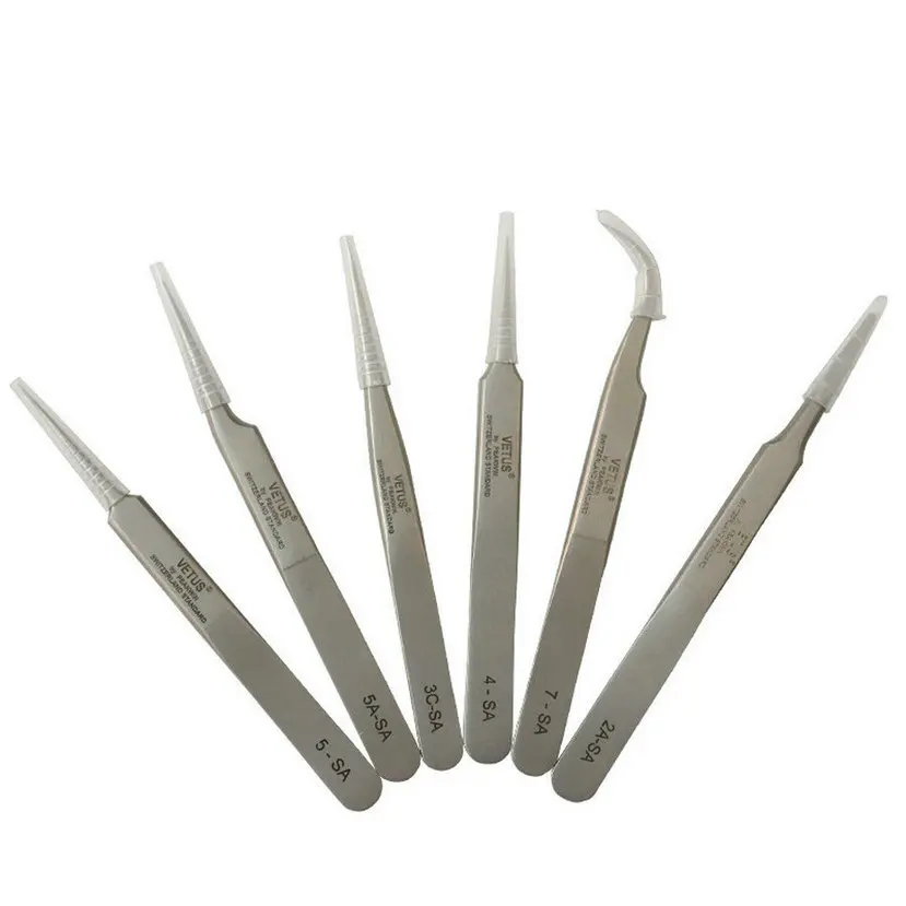 Wholesale Rubber tipped tweezers replaceable tip esd tweezers From  m.