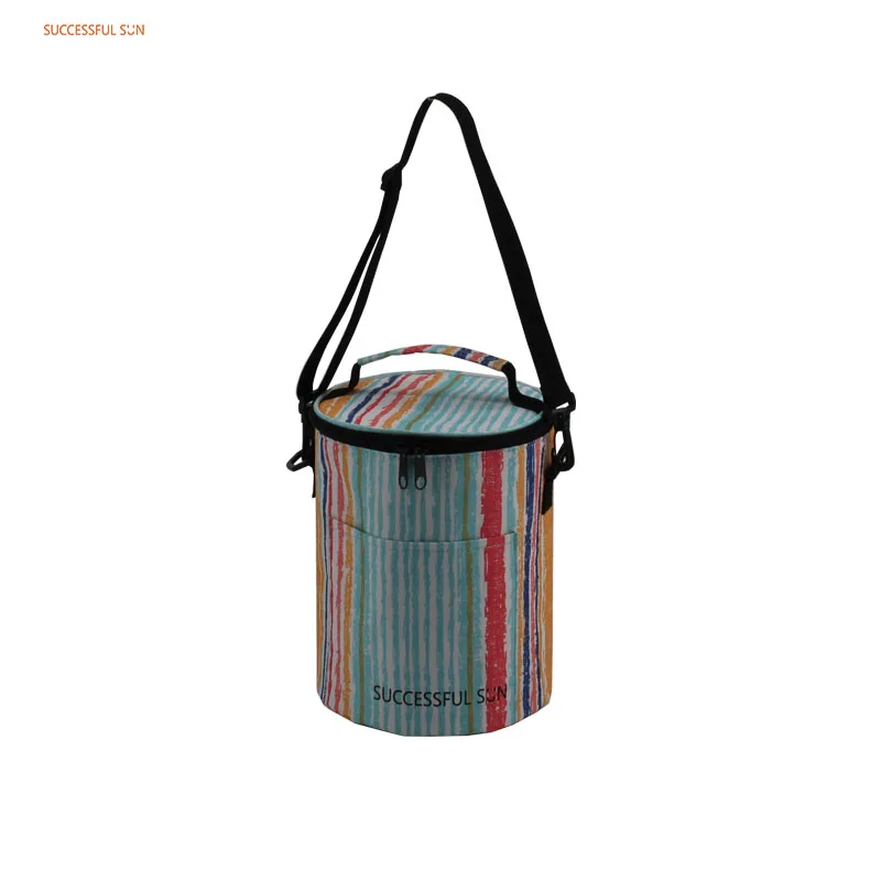 product 2025 new style cylinder bag large capacity messenger bag versatile bucket polyester cloth shoulder bag for women-7