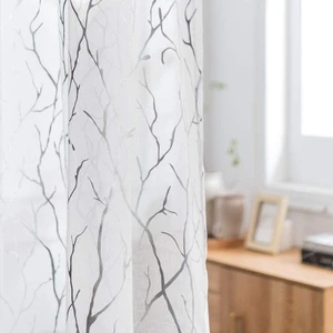 Foiling 96" Curtains Sheer Luxury Sheer Curtains Living Room Sheer White Curtains