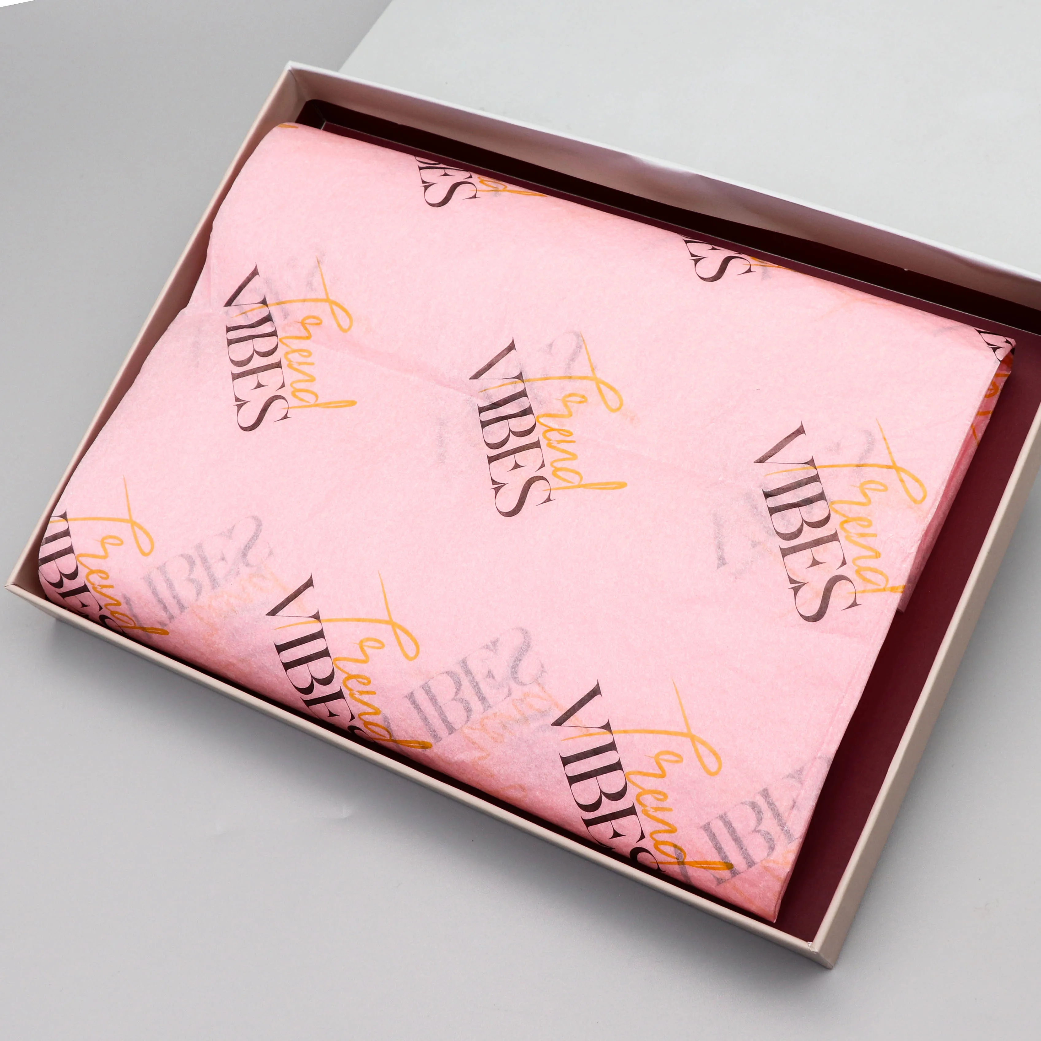 Wholesale Tissue Paper Design Custom Printed logo Thin Wrapping Paper for Product Wrapping