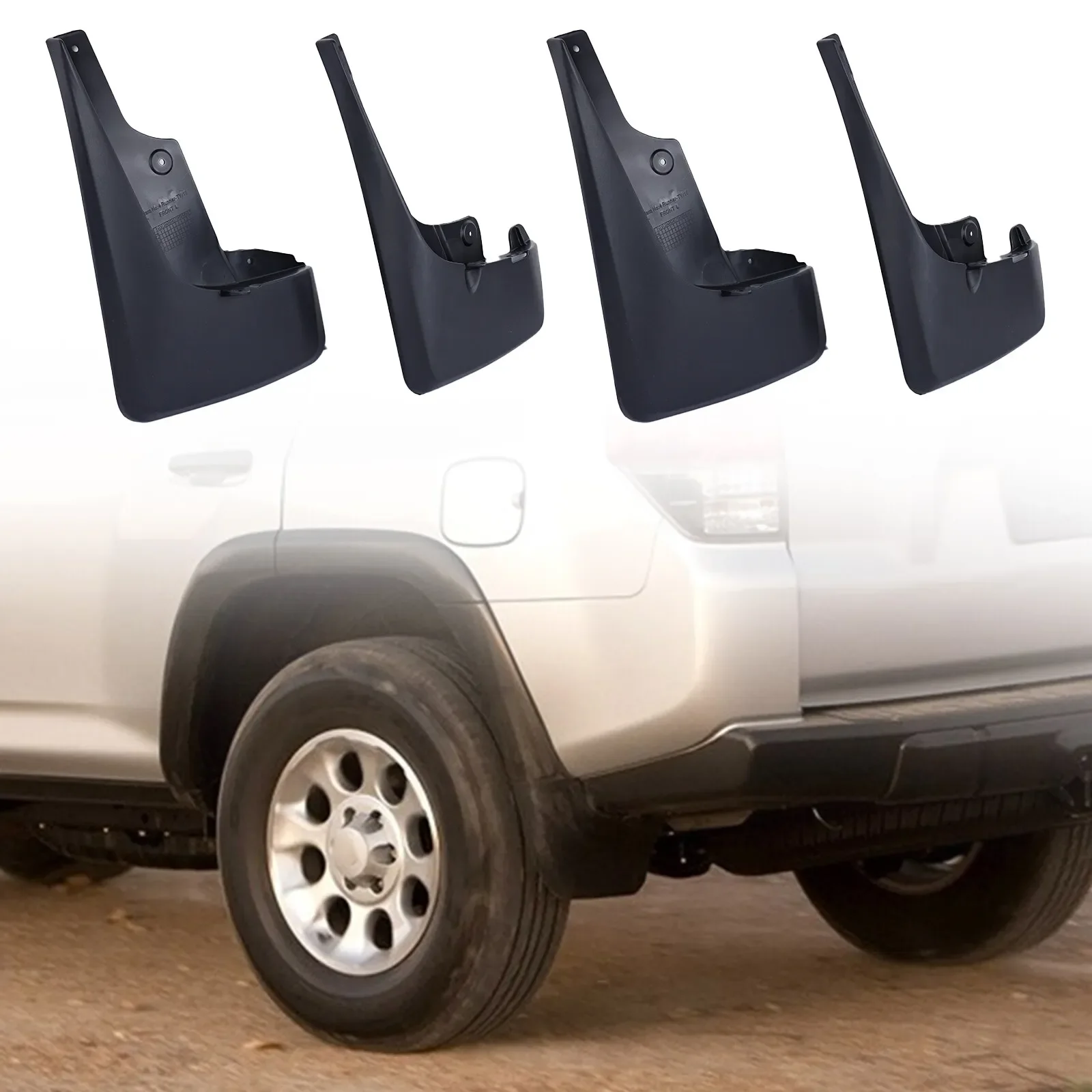 OEM AUTO PARTS SPLASH SHIELD GUARDS MUD FLAPS MUD GUARDS FENDER MUDGUARDS FOR 2010-2020 TOYOTA 4Runner SR5 TRD