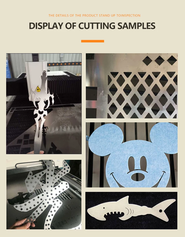 1500 X 3000 Raycus 1000W Stainless Carton Metal Cutter Fiber Laser Cutting Machine
