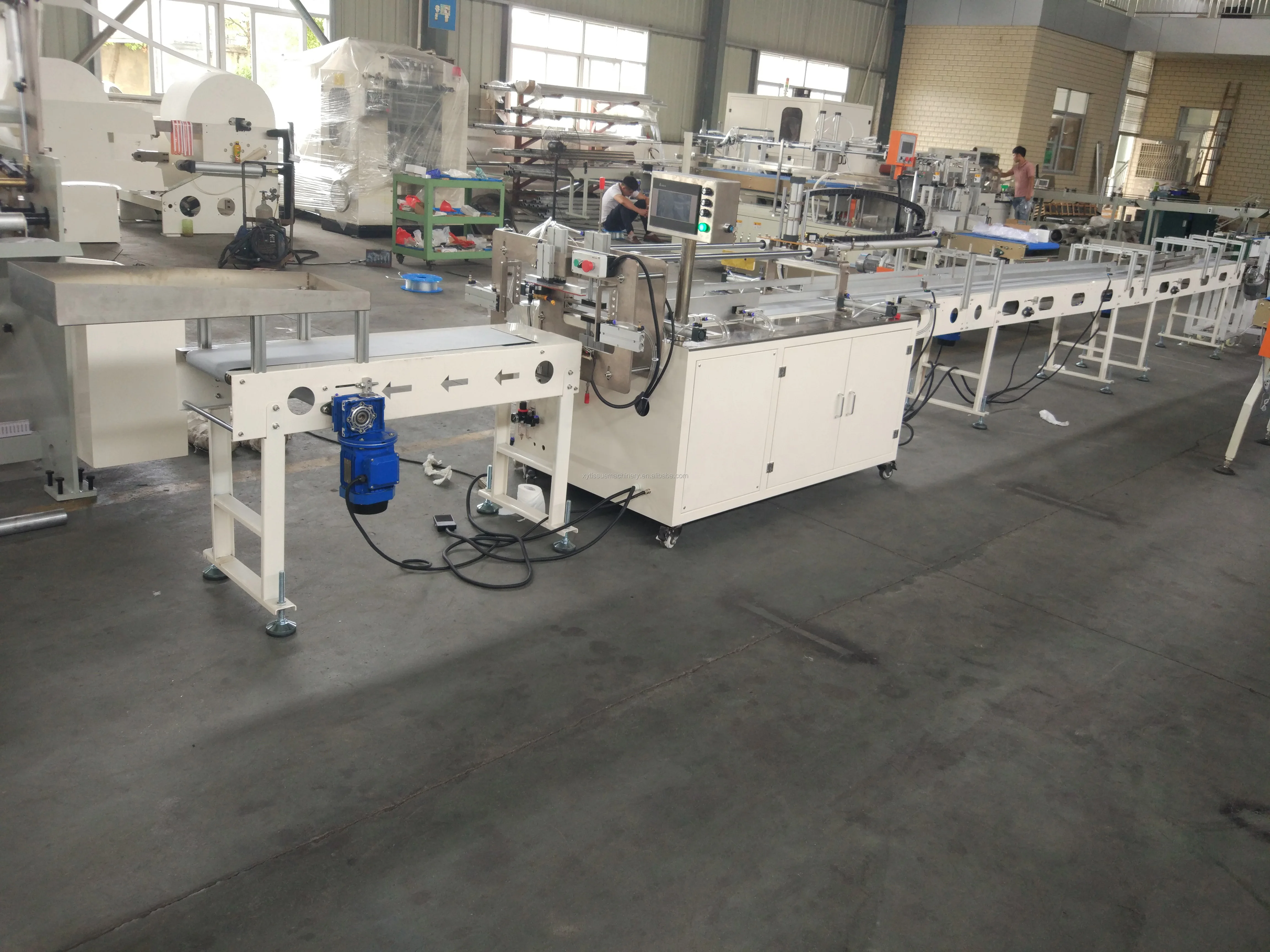 New Condition Semi Auto Multiple Rolls Paper Packing Machine