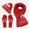 Écharpe de Noël rouge