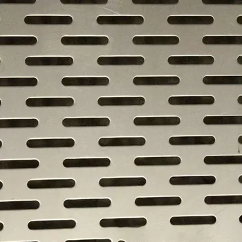 Customized flat long hole durable perforated mesh speaker metal grid