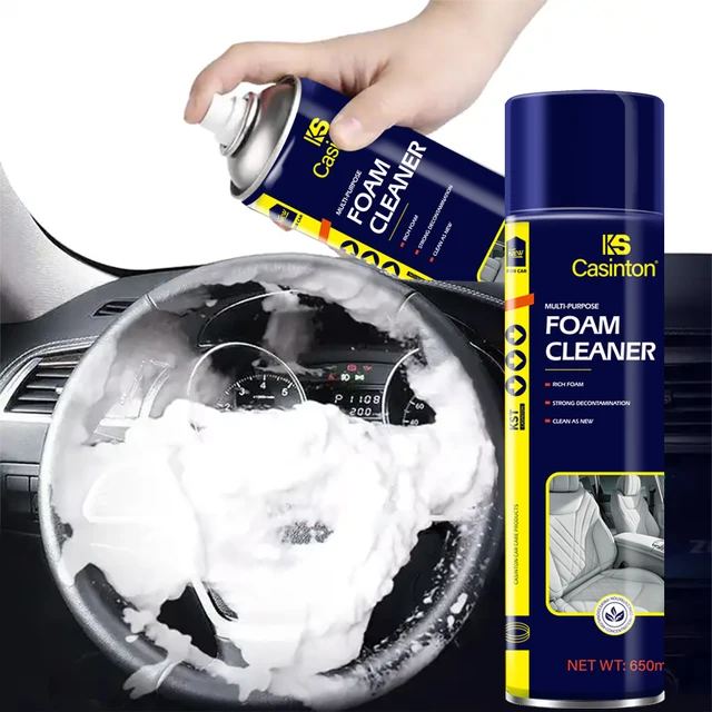 Top Selling Multi Purpose Foam Cleaner for Car Interior Cleaning 650ML Multi Function Foam Cleaner Spray