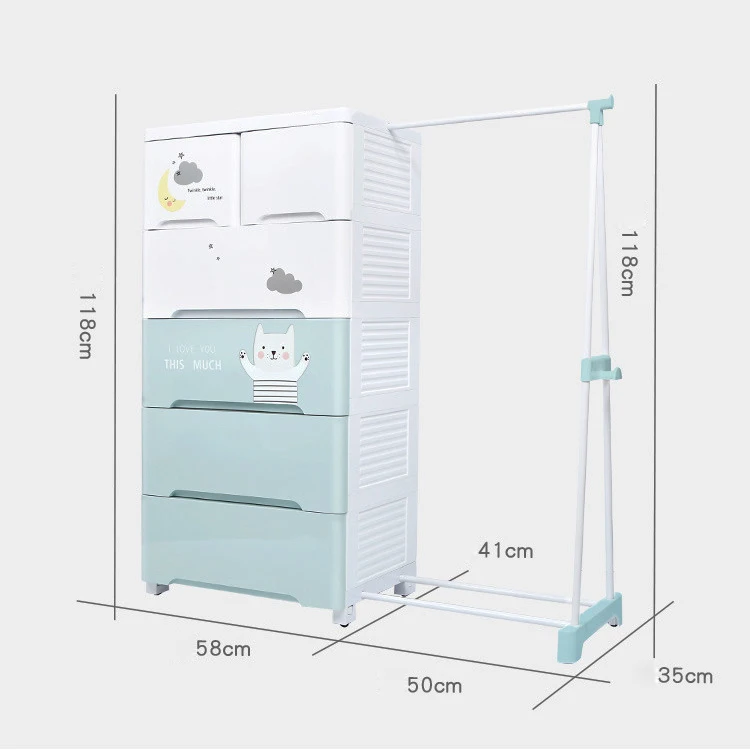 Современная мебель для гостиной и спальни пластиковый складной шкаф органайзер хранения ящик портативный с вешалкой