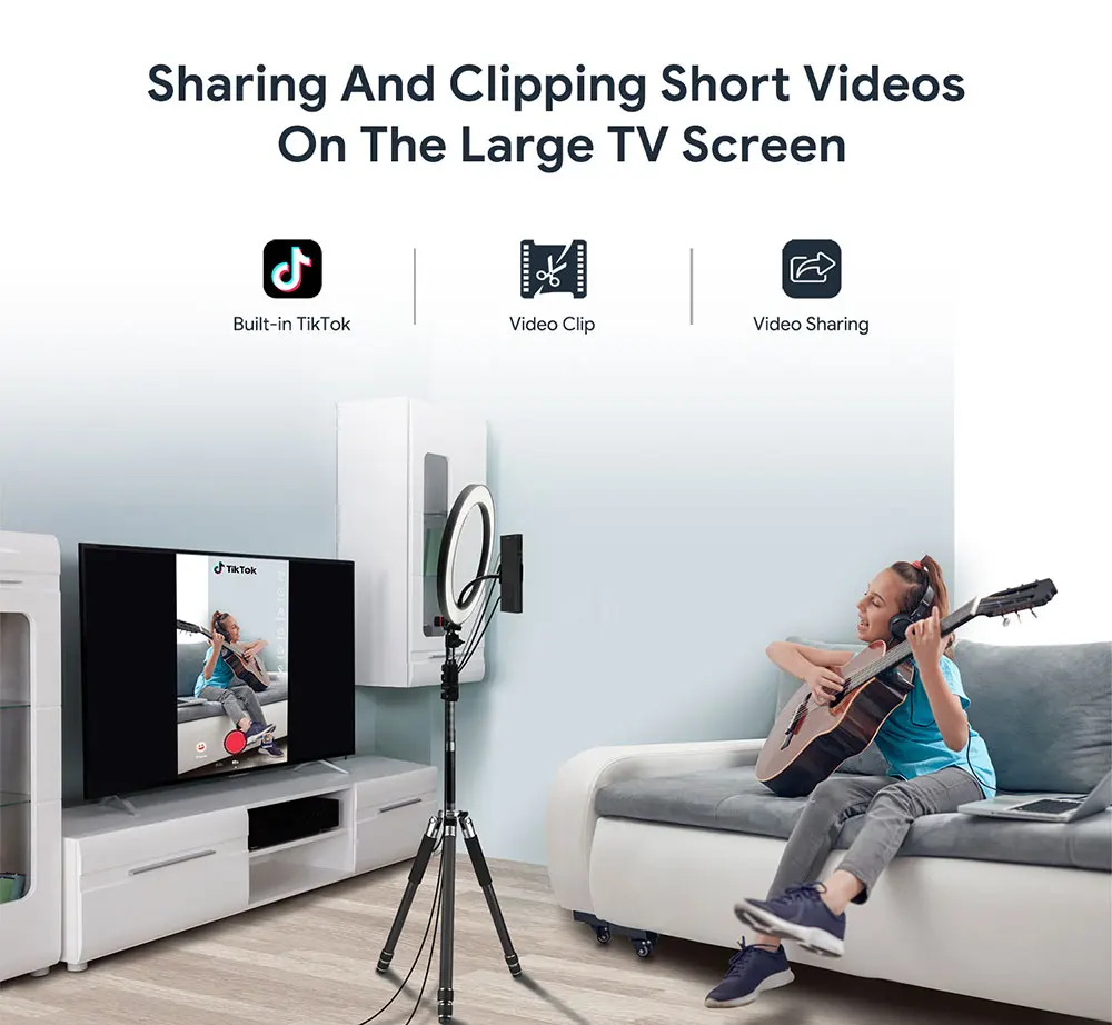 Google Certificated Video Calling Media Player KA2 Amlogic S905X4 Android 10 TV Box With Camera and Mic