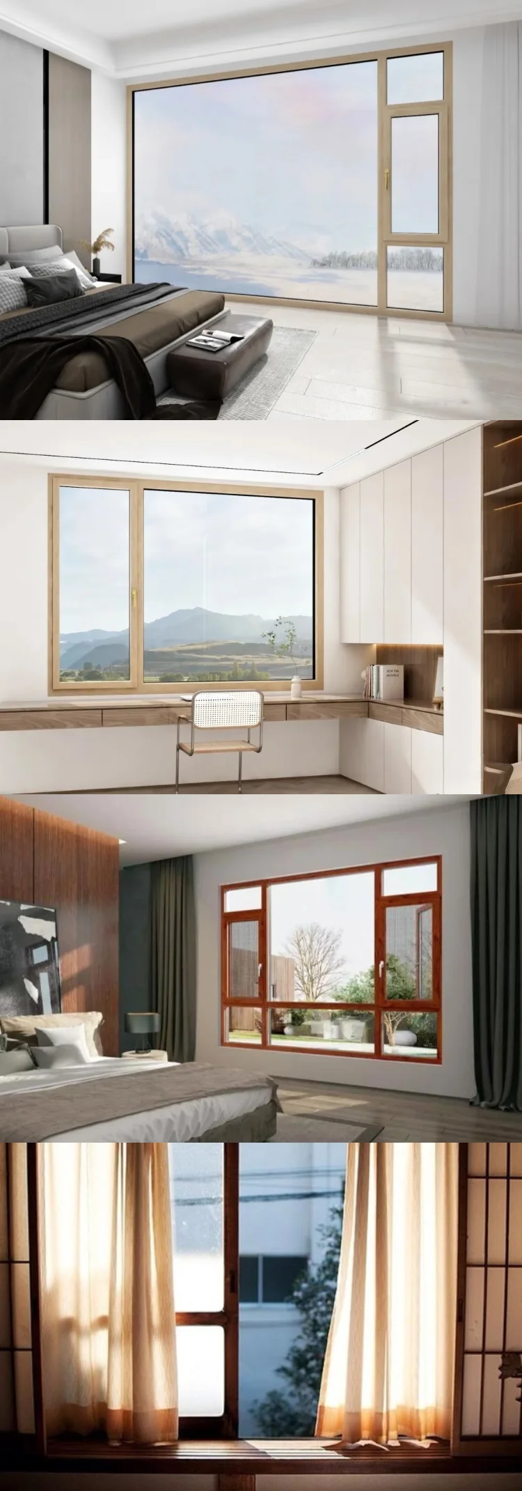 Inswing Window Rainscreen New Model UPVC Mansions Screen Mesh Double Tinted Glass Inswing ...
