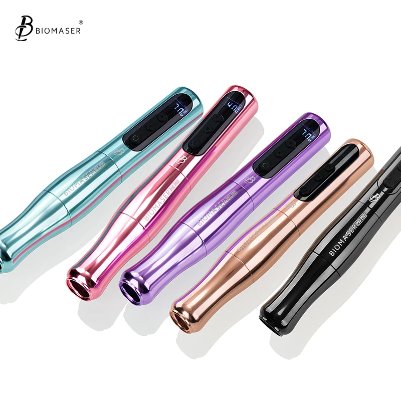 Biomaser P90 PRO Logo Customized Distributors Supported Brand Wireless Permanent Makeup Training Tools SMP MTS PMU Machine