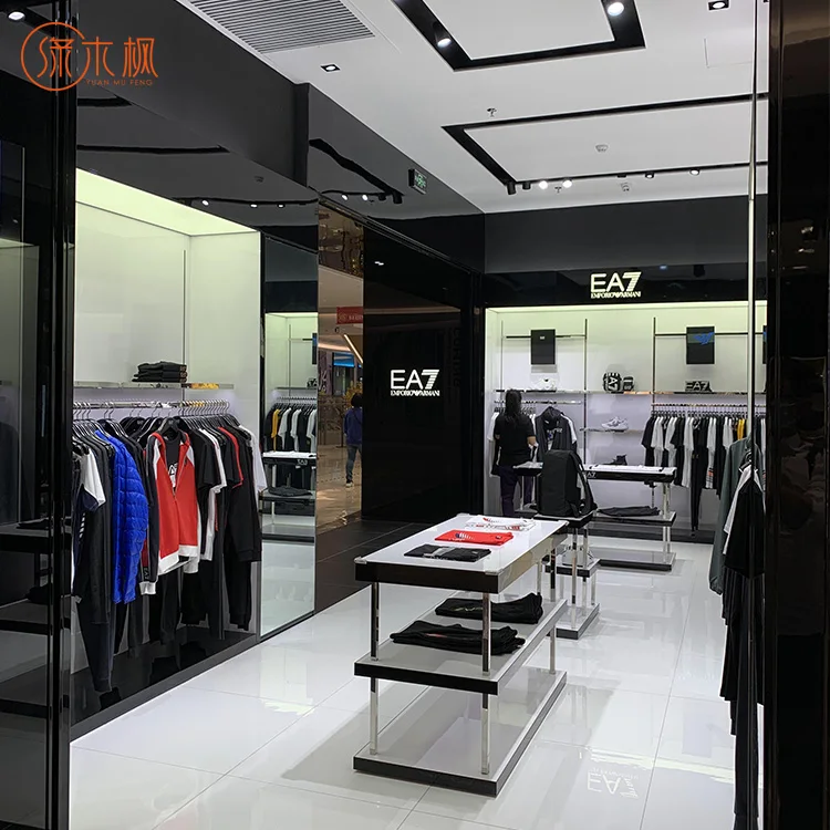 Hot Sale Clothing Store Display Table Showcase Manufacturer Clothing Display Rack Store