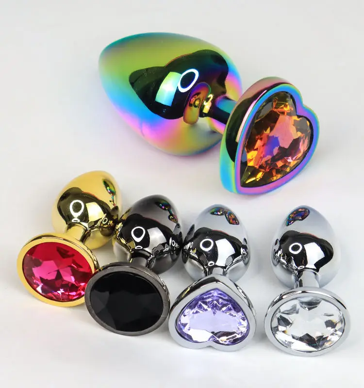 S-hande Anal 3Pcs/Set Metal Anal Butt Plug Stainless Sexy Toy Crystal Jewelry Anal Fetish Adult Sex Toy