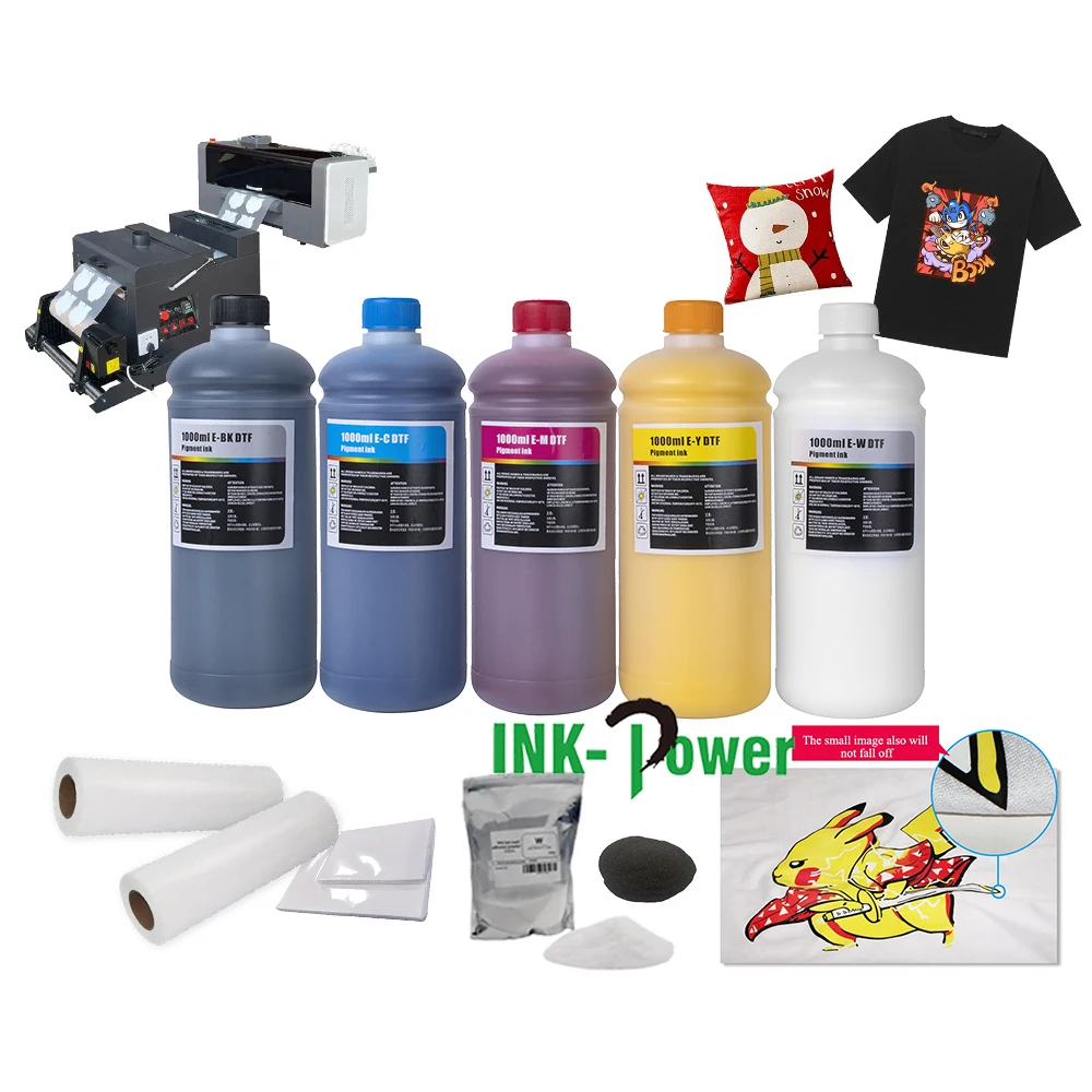 100ml 250ml 500ml 1000ml Premium DFT Tinta White Encre Color UV Textile Inkt DTF Ink for Epson L805 I3200 4720 5113 DX5 Printer
