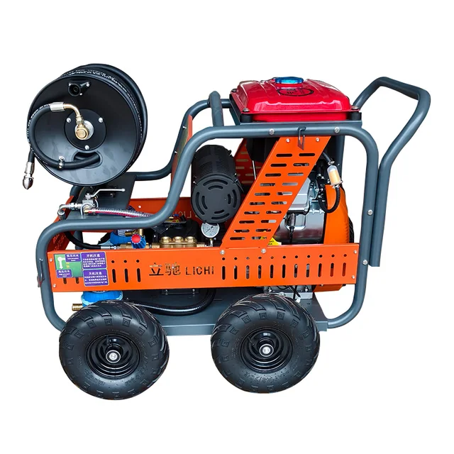 LC 170bar 70lpm 800CC 35HP Equipped with high-pressure water gun sewer jetter machines High pressure Sewer Jetter