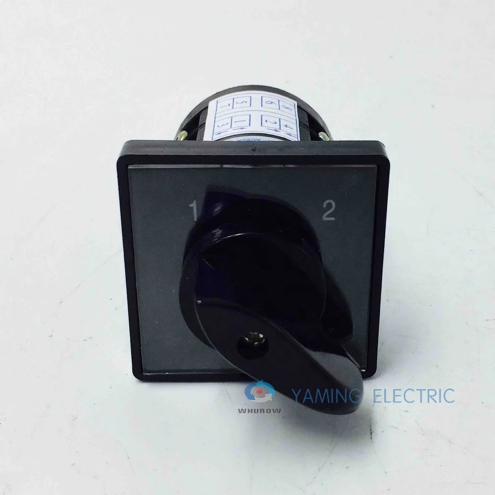 Электрический 2 Позиция 1-2 HZ5B-20/2 Переключение поворотный переключатель cam 20A 2 полюса 8 клемм Серебряный токоподводящий система управления