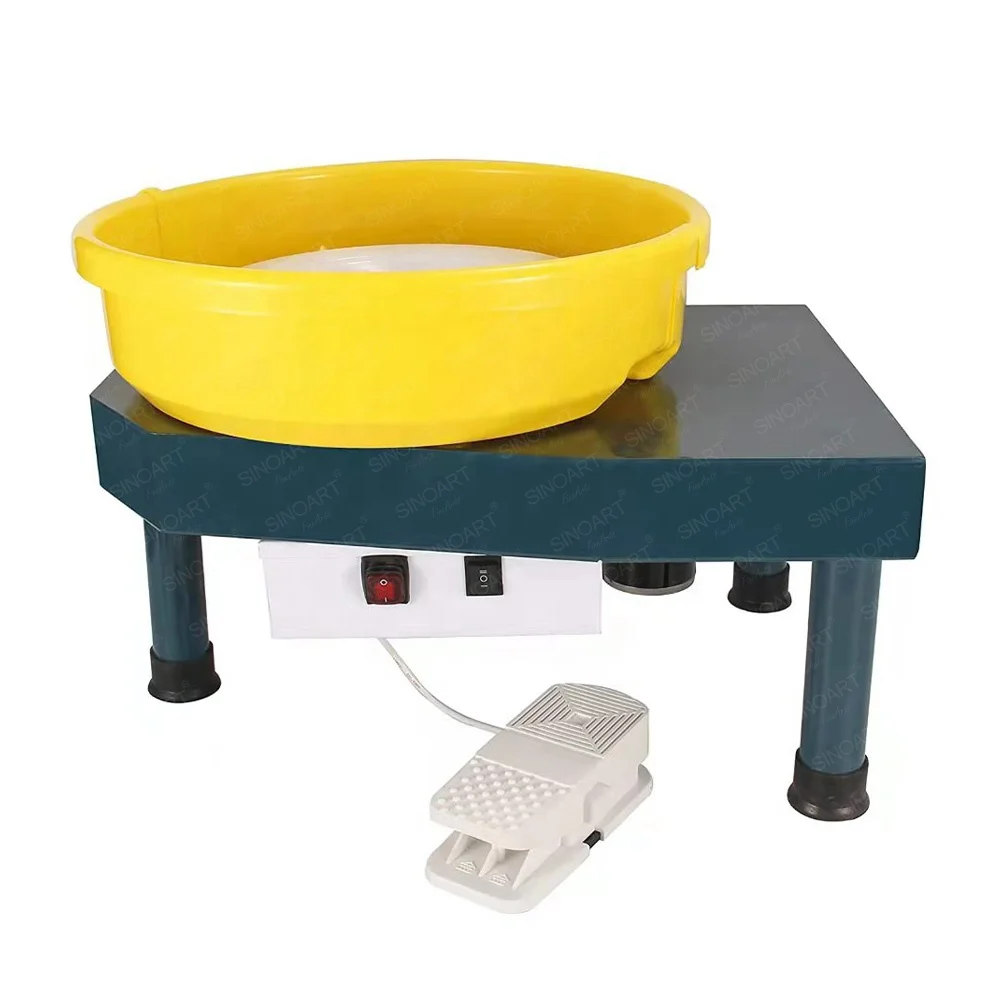 SINOART Premier Pottery Wheel Machine, 250W Electric Ceramic Forming Making Pottery Machine, 220V/110V,  Aluminum Turntable