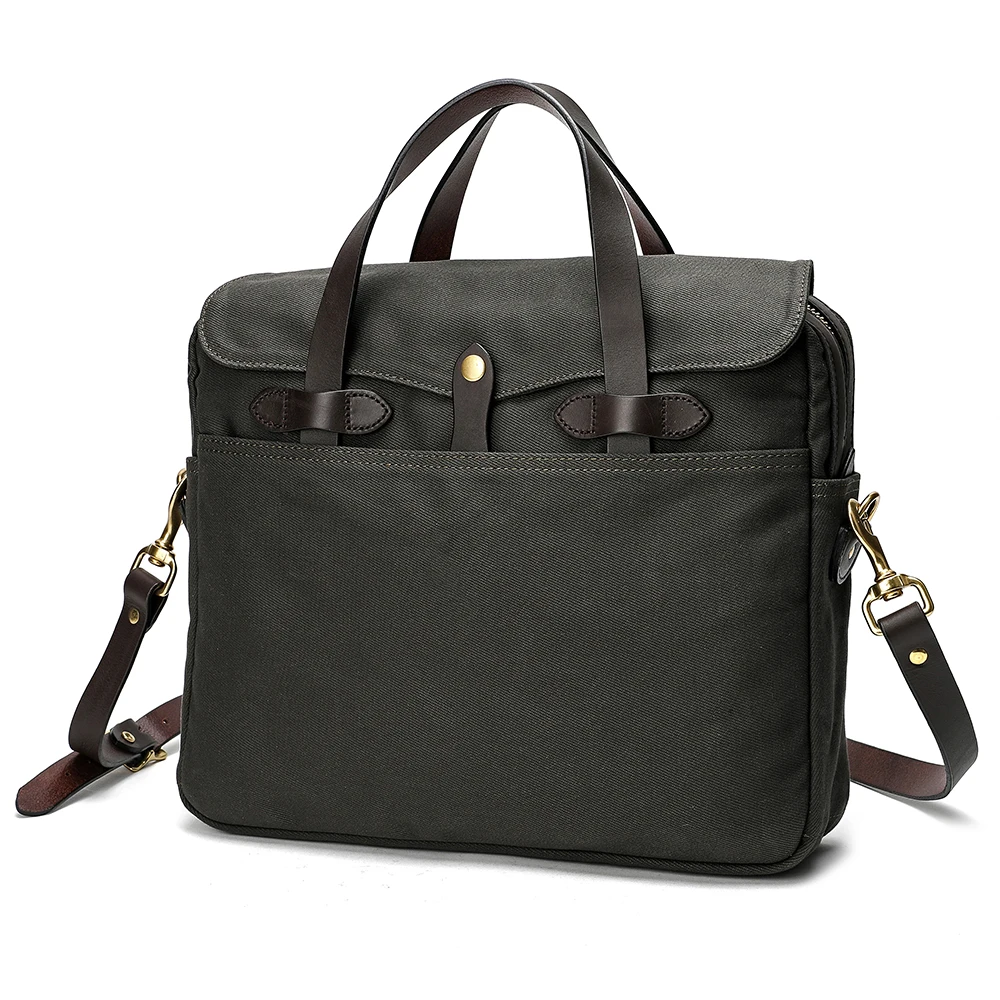 Leather Briefcase In Pell Leather Toiletry Bag Imported Italian