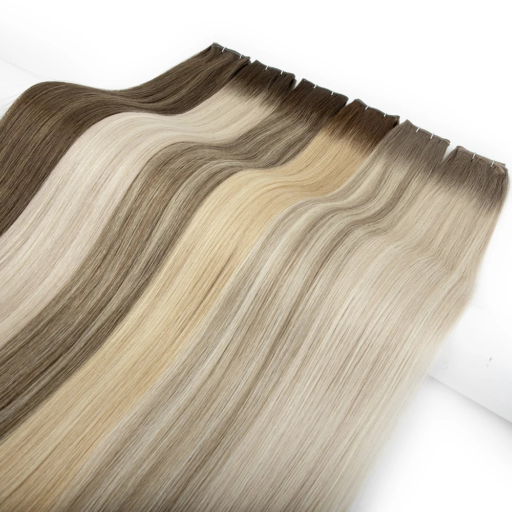 product leshine 100 real remy hair extensions new arrival salon fashion european hair double drawn genius weft-3