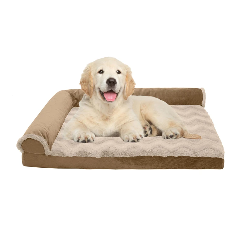 2024 Hot cama para gatos egg crate foam anti-slip colorful nest orthopedic memory foam cat couch pet dog sofa bed