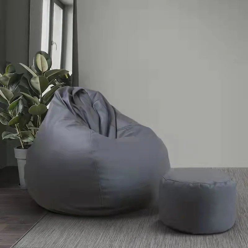 Xingtuo Leather And Fabric Chair Beanbag Unfilled Cover Lazy Relax