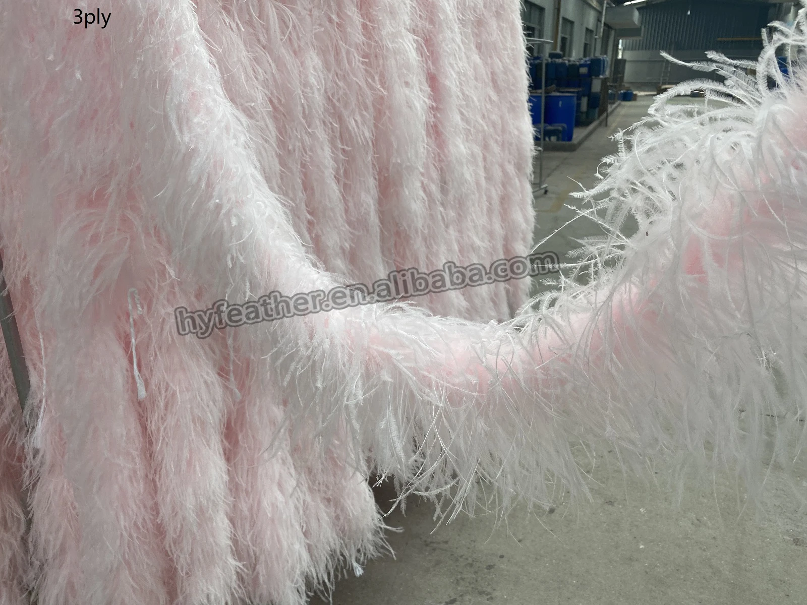 Factory Direct Ostrich Feather Boa Trimming 3 Colors High Quality