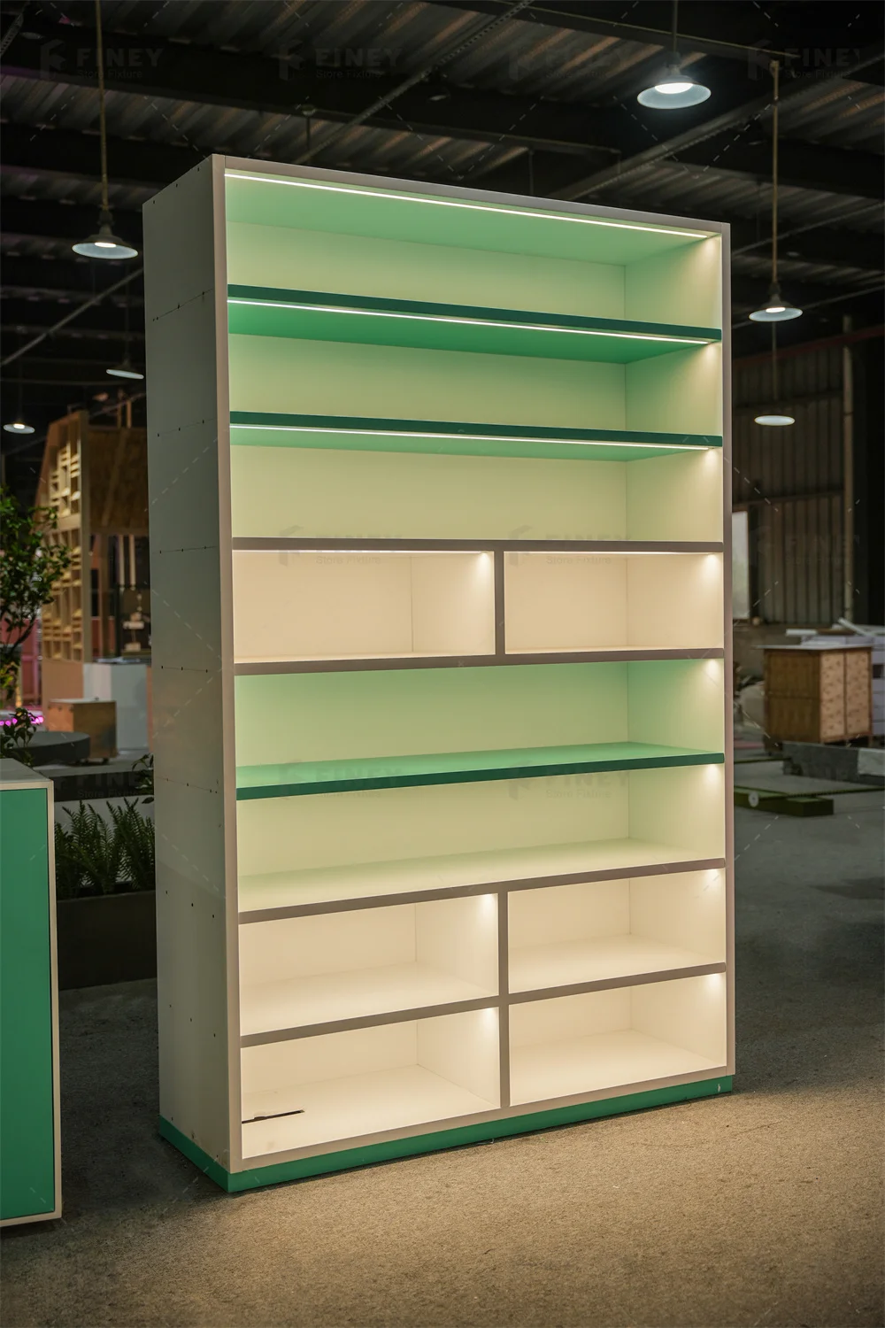 Custom Candy Display Racks with LED Lights - Gondola Snack Stands