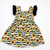 Sunflower Stripe Flutter Sleeve Dress