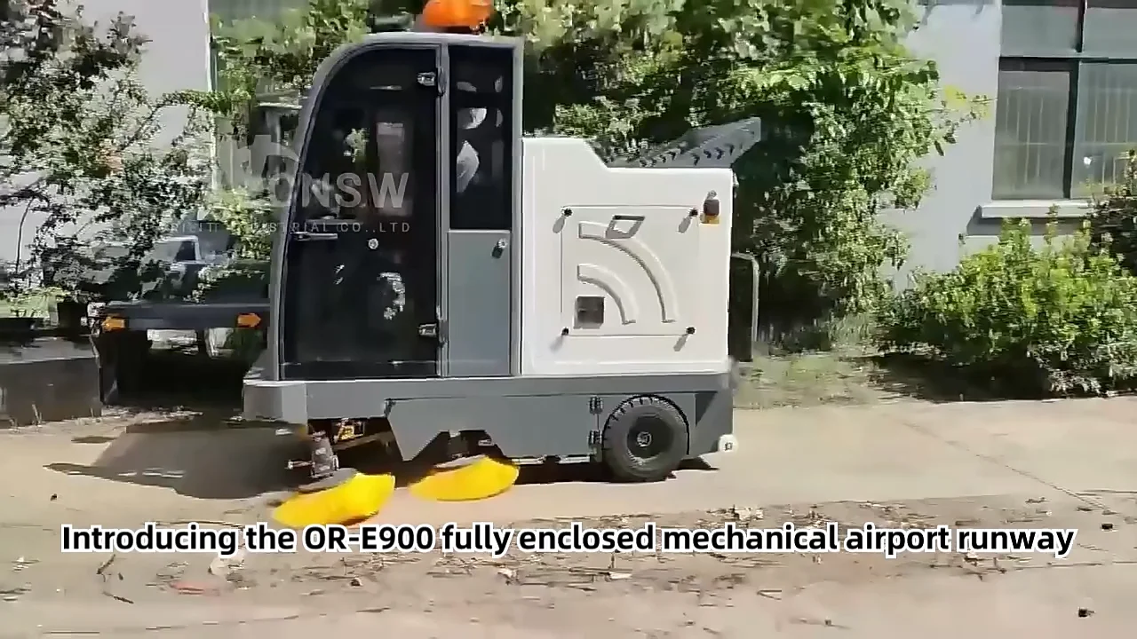 Ore900 Electric Powered Industrial Mechanical Parking Garage Sweeping