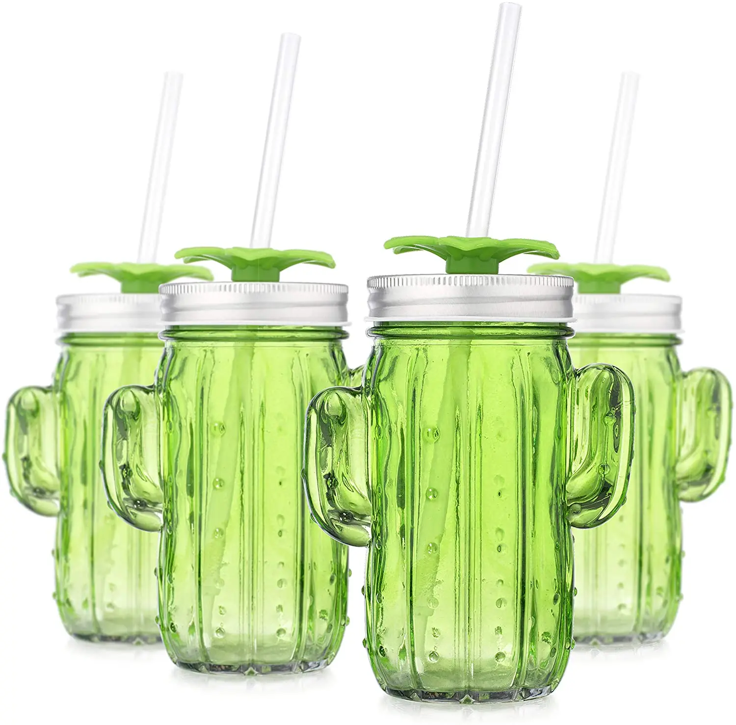 6 Pack 16 Oz. Mason Jar Mugs with Handle, Tin Lid and Plastic Straws - Old  Fashion Drinking Glasses for Party or Daily Use - China Mason Jars with Lids  and Straws