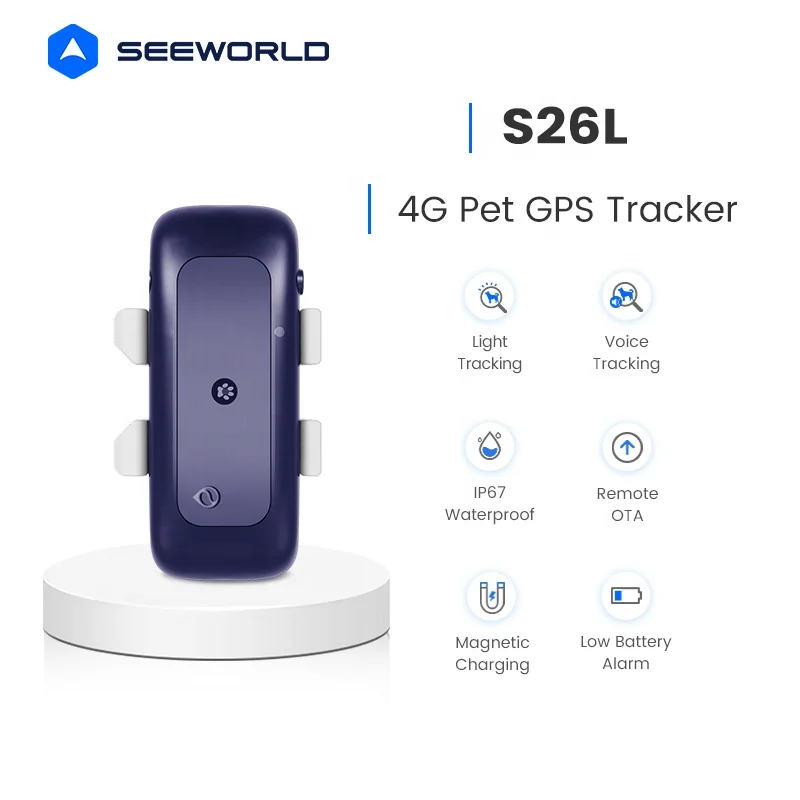Waterproof IP67 4G Mini Locator Smart Real Time Location Localizador Pet Tracker GPS Tracking Device for Dog Cat Collar