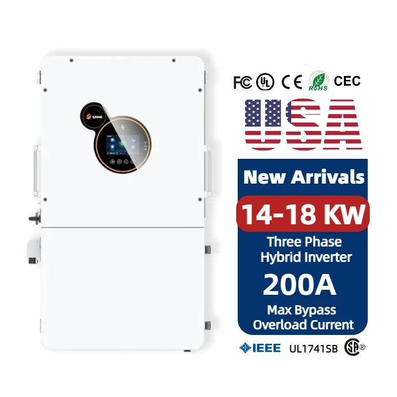 Srne 14kw 16kw 18kw Нискочестотен хибиден соларен инвертор off Grid 3 Mppt контролери за полнење Со бежична врска Wifi модул