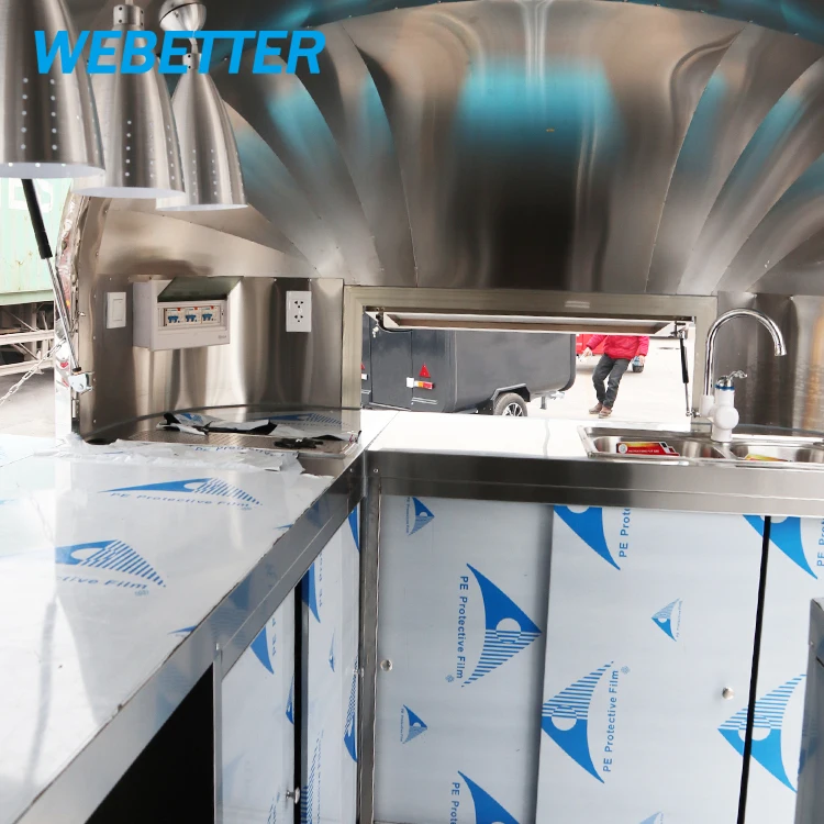 WEBETTER Mobile bar Trailers Small mobile Mobile Fast Food Trailer Mini Mobile Snack Machines Food Truck Food Shop for Sale
