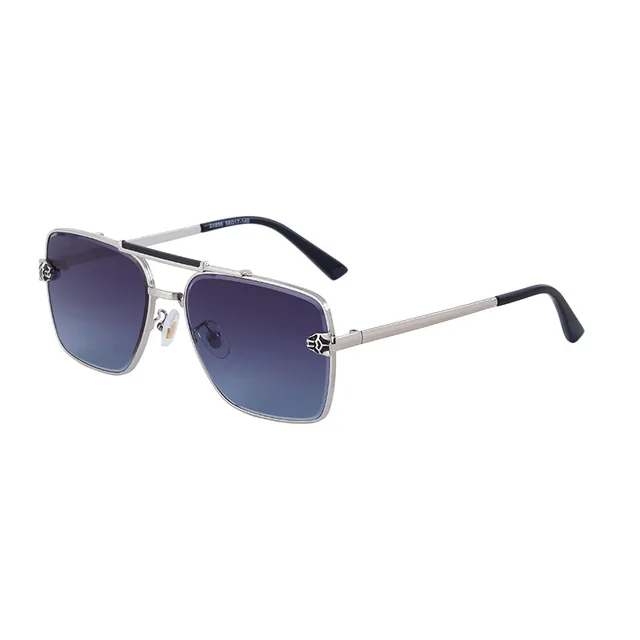 GWTNN OEM Oculos Masculino De Sol Quadrado Classic Metal Vintage Square Sunglasses