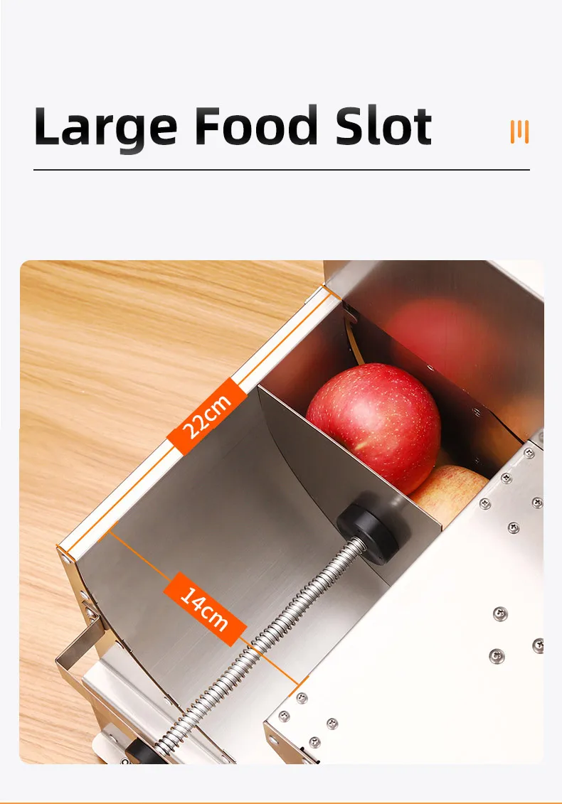 Commercial Electric Stainless Steel Food Frozen Meat Slices Fruits