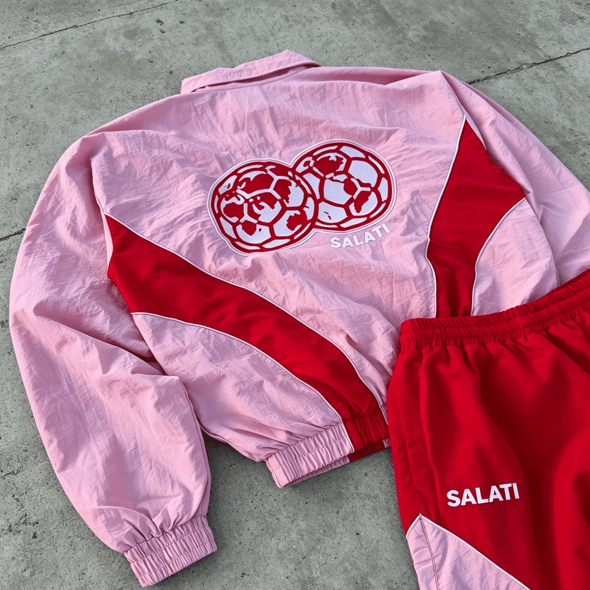Custom Contrast Panel Tracksuit Printed Letter Cropped Windbreaker Elastic Waist Short Pant Mens Casual Sport Matching Set gallery 2