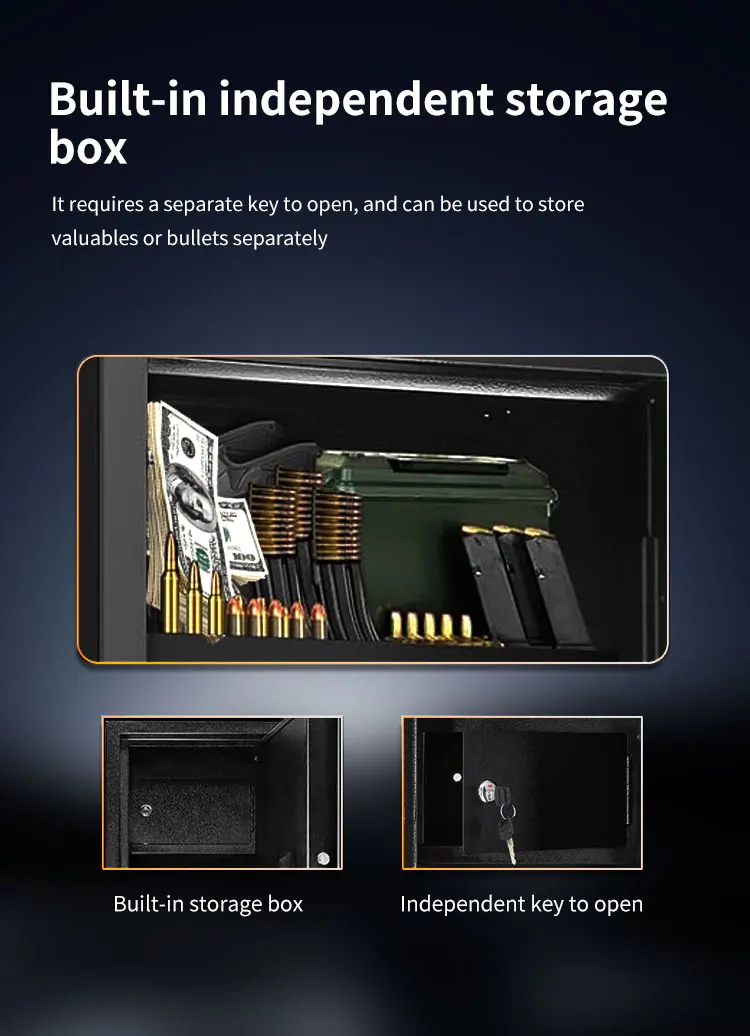 CEQSAFE American Storage Hidden Safe Gun Boxes Wholesale With Key Lock factory