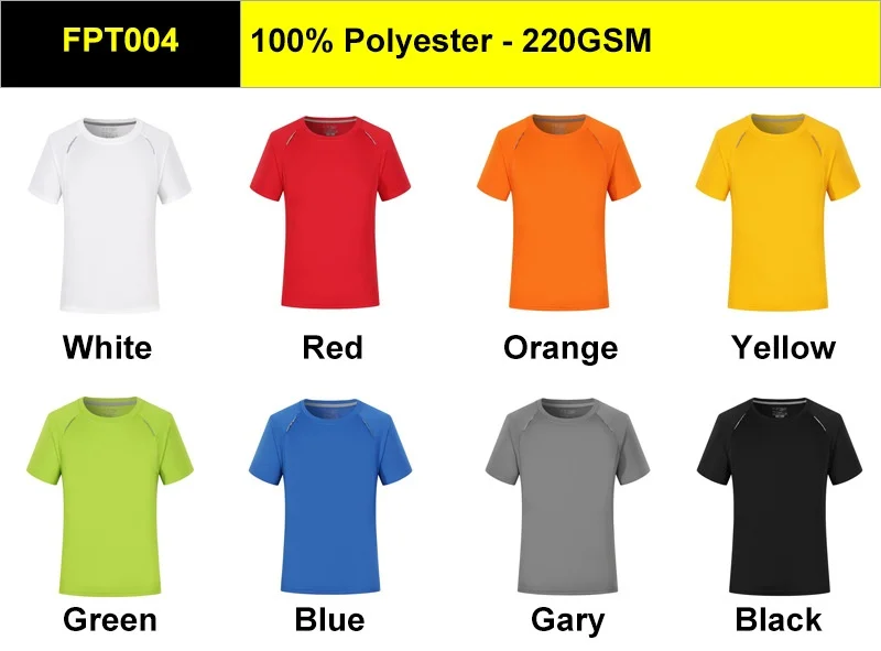 Plain Sublimation T Shirts Blank Sport Tshirts 100 Polyester T Shirt ...