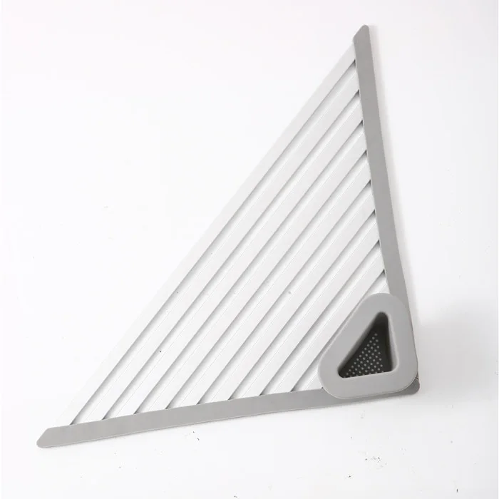Silicone Rubber Aluminum Alloy Triangle Foldable Detachable Multifunctional Standing Single Durable Modern Kitchen Storage Stand