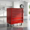 Red Metal Tool Storage Cabinet 4 Drawers
