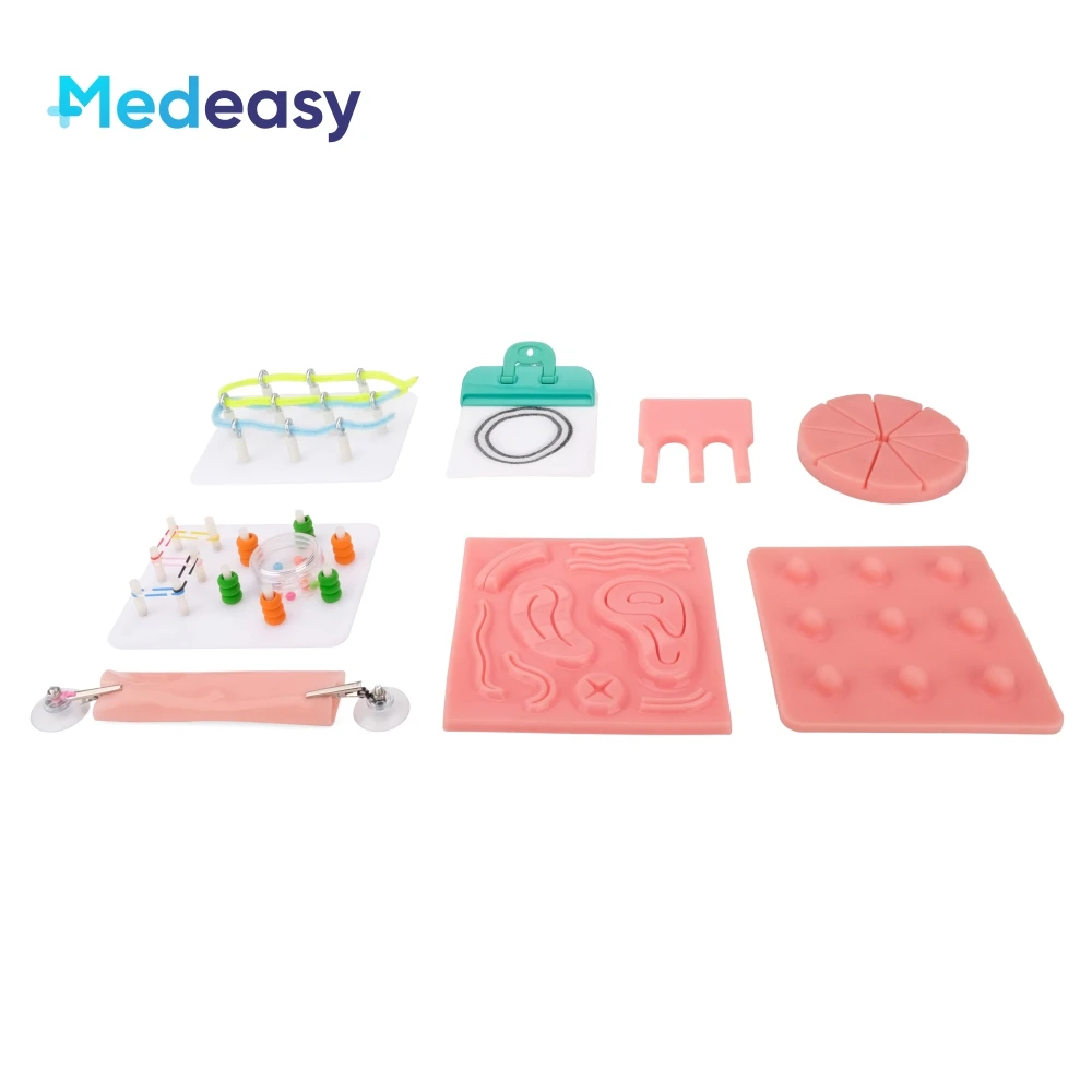 Abdominal Laparoscopic Simulator Training Box Foldable Laparoscopy Endo Trainer Medical Teaching Instruments Box Full Set