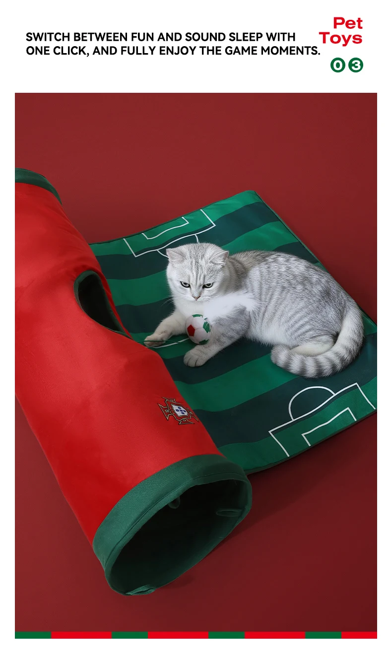 New Pet Bed Cat Tunnel Toy Self-Entertaining Stadium Shape Cat Nest details