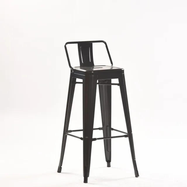 Retro Vintage Industrial Style Colorful Iron Metal Frame High Bar Stools Chairs