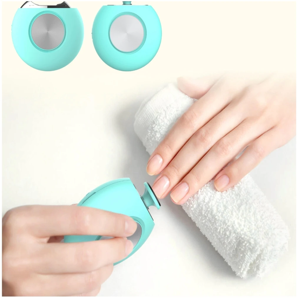 Nail Trimming and Polishing Tool Kit Baby Automatic Fingernail Trimmer Cutter Electric Nail Clipper Nail Polisher Grinder Set