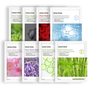 Wholesale 30ml Vitamin C Plants Fruits Honey Face Mask Sheet Moisturizing Hydrating Brightening for Skin Care