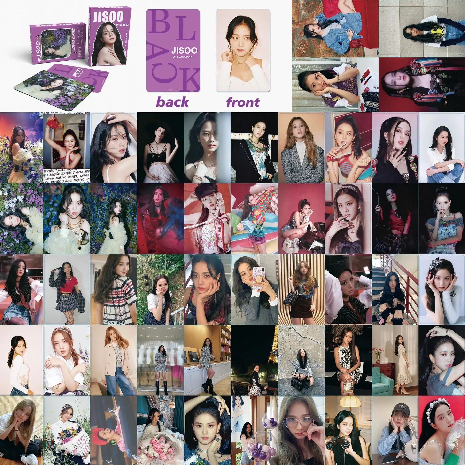 K-POP タレントカード 12枚 KPOPアイドルグループ公式グッズ 55枚入り/箱 ジミン FACE フォト
