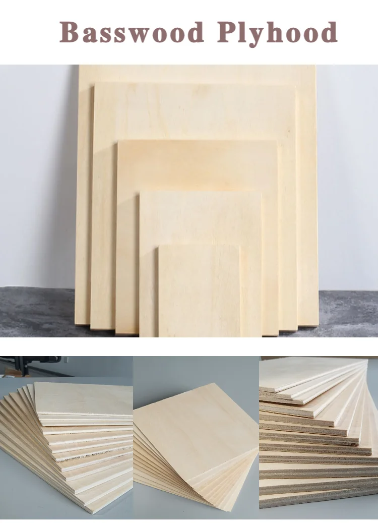 Basswood 3mm 5mm 920*920mm Wood Carving Basswood Wholesale Price Buy