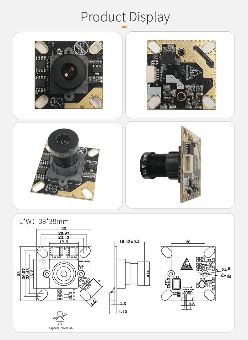 DGZX 2MP HD 1080P WDR USB Camera Module插图1