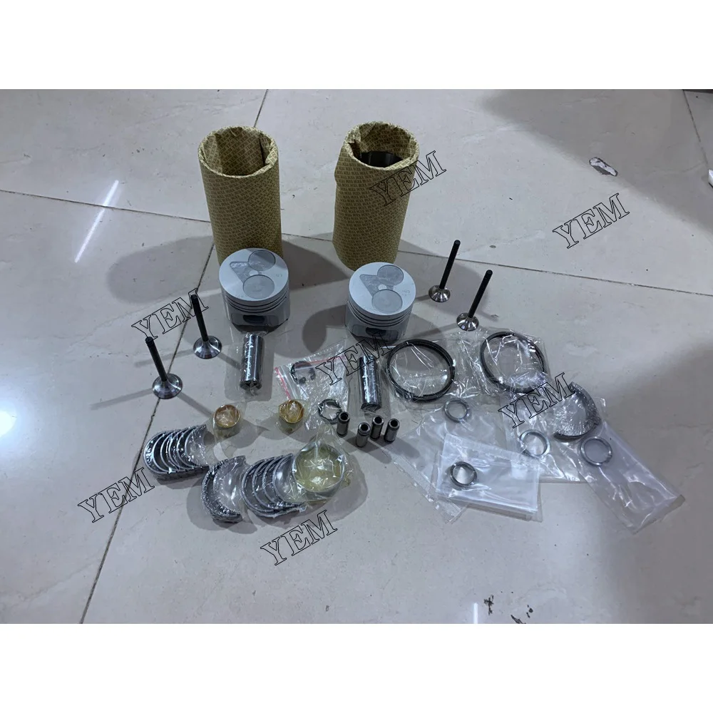 Z402 Engine Cylinder Liner Kit With Full Gasket Kit Engine Bearings Set Valves for Kubota Excavator Engine Engine Spare Parts