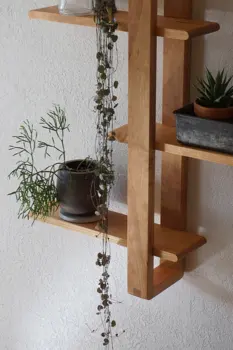 2 Mini-Pflanzenständer Aus Holz – Boho-Design, 14 Cm Durchmesser, Für Sukkulenten & Deko