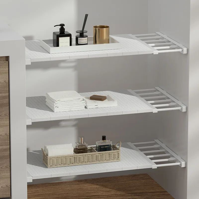 Étagère De Rangement Extensible Pour Placard - En Métal Réglable - Organisateur D'armoire Pour Cuisine, Salle De Bain - 9,05 à 11,8 Pouces